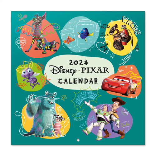 Grupo Erik Disney Pixar Movies Wall Calendar 2024 12" x 12" | 12 Month Planner | Square Wall Calendar 2024 | Family Planner Calendar 2024 | Disney Calendar 2024 Grupo Erik Disney Pixar Movies Wall Calendar 2024 12" x 12" | 12 Month Planner | Square Wall Calendar 2024 | Family Planner Calendar 2024 | Disney Calendar 2024