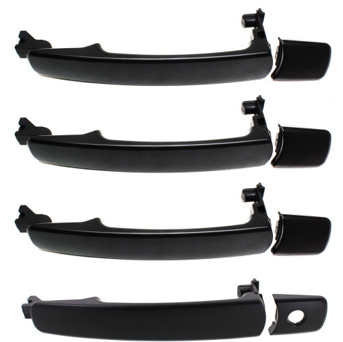 Evan Fischer Exterior Door Handle Compatible with 2015-2022 Ford F-150 Rear Driver Side