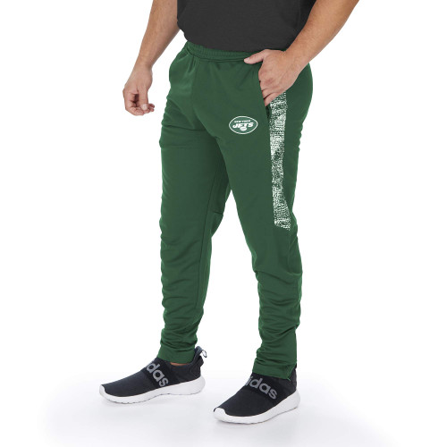 Officially Licensed Zubaz Men's NFL Men's NFL Track Pant with Half Sides, New York Jets, Size Medium Officially Licensed Zubaz Men's NFL Men's NFL Track Pant with Half Sides, New York Jets, Size Medium