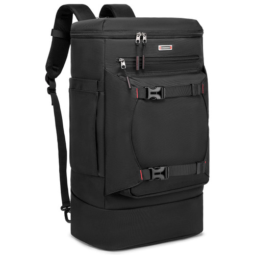 Asenlin Travel Backpack for Women Men?40L Extra Large Carry on Backpack?18 Inch Laptop Backpack Flight Approved Water Resistant Sports Luggage for Casual Daypack Hiking-Black