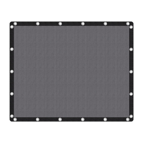 VICLLAX 90% Shade Fabric Sun Shade Cloth Privacy Screen with Reinforced Grommets for Outdoor Patio Garden Pergola Cover Canopy 8x10 FT, Grey