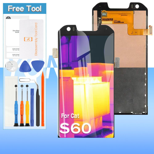 Yondista LCD Touch Screen Replacement for CAT S60| LCD Display | Black | Tools Included