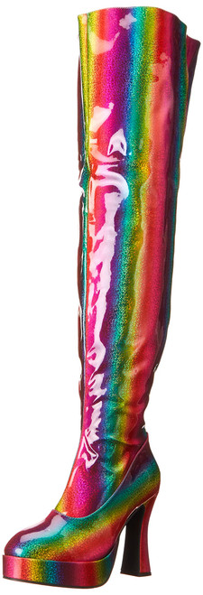 Ellie Shoes Women's 557-RAYA Over-The-Knee Boot, Rainbow, 6