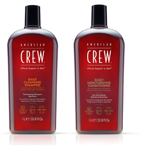 American Crew Daily Shampoo and Conditioner 33.8 Fl. Oz. American Crew Daily Shampoo and Conditioner 33.8 Fl. Oz.