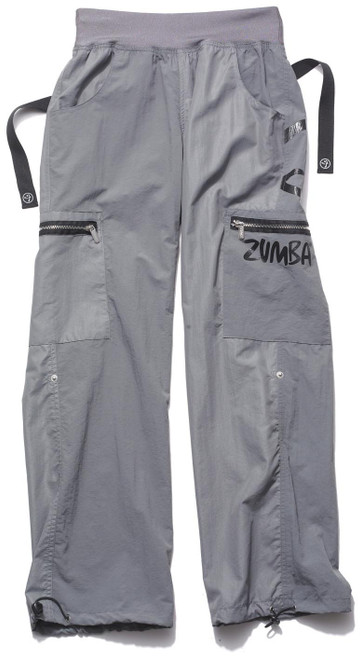 Zumba Women's Wonder Cargo Ii Pants (Steel, X-Small)