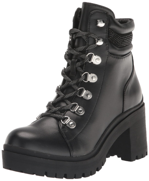 NINE WEST Women's QWORK Ankle Boot, Black, 5