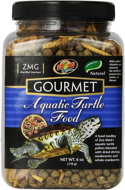 Zoo Med Gourmet Aquatic Turtle Food 6 oz - Pack of 6