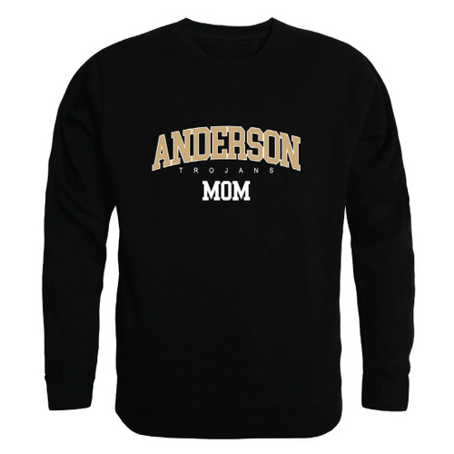 W Republic Anderson University Mom Crewneck Pullover Sweatshirt Sweater - Black, Medium