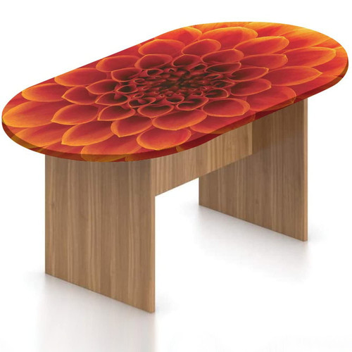 Oval Fitted Patio Tablecloth, Daisy Decor Elasticized Polyester Table Cover,Abstract Flower Petals Seasonal Closeup Print Fitted Table Cloth, Fits Oval Tables up to 48" x 68" for Indoor Outdoor Oval Fitted Patio Tablecloth, Daisy Decor Elasticized Polyester Table Cover,Abstract Flower Petals Seasonal Closeup Print Fitted Table Cloth, Fits Oval Tables up to 48" x 68" for Indoor Outdoor