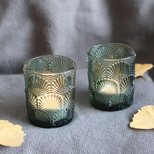 Woho Green Votive Candle Holders Set of 24, Green Glass Tealight Candle Holder for Christmas Party Decor, Tea Light Candle Holder Glass for Wedding Table Lovely Gift Woho Green Votive Candle Holders Set of 24, Green Glass Tealight Candle Holder for Christmas Party Decor, Tea Light Candle Holder Glass for Wedding Table Lovely Gift
