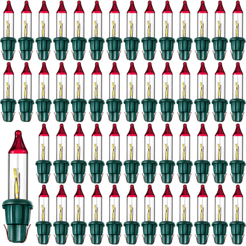 Ganeen Christmas Flasher Mini Replacement Bulbs 3.5V 0.17A Incandescent Flash Bulbs Christmas String Light Replacement Flash Bulbs with Base for Xmas Tree Bedroom Classroom(Green, 150 Pcs)