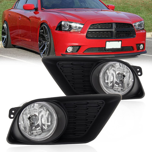 RAPOOSANS Driving Fog Lights Lamps Assembly Kit for 2011-2014 Dodge Charger Fog Light Replacement with H8 12V 35W Halogen Bulbs Switch and Wiring Kit RAPOOSANS Driving Fog Lights Lamps Assembly Kit for 2011-2014 Dodge Charger Fog Light Replacement with H8 12V 35W Halogen Bulbs Switch and Wiring Kit