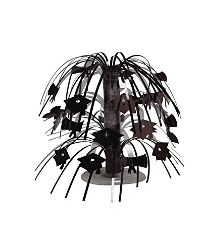 Creative Converting Cascade Graduation Centerpiece, Mini, Black