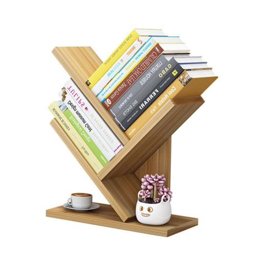Homoyoyo 3 Tabletop Bookshelf Desktop Bookcase Wood Storage Shelves Book Estanteria Book Storage Rack Tree Bookshelf Simple Booking Wooden Student
