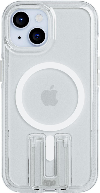 Tech21 Evo Crystal Kick case for iPhone 15 - Compatible with MagSafe - Impact Protection Case - White