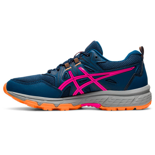 ASICS Women's Gel-Venture 8 Running Shoes, 6, MAKO Blue/Pink GLO