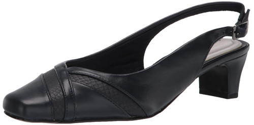 Easy Street Women's Pump, Navy, 11 X-Wide