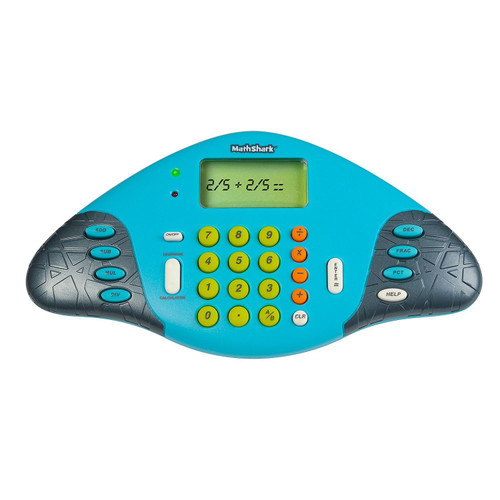Educational Insights MathShark Electronic Math Game for Kids Ages 6+, Addition, Subtraction, Multiplication & Division, Fractions & More, Classroom Supply