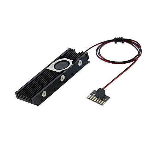 M.2 2280 SSD Heatsinks with 20mm Fan Powerful Cooling for PCIE NVME M.2 SSD or SATA M.2 SSD