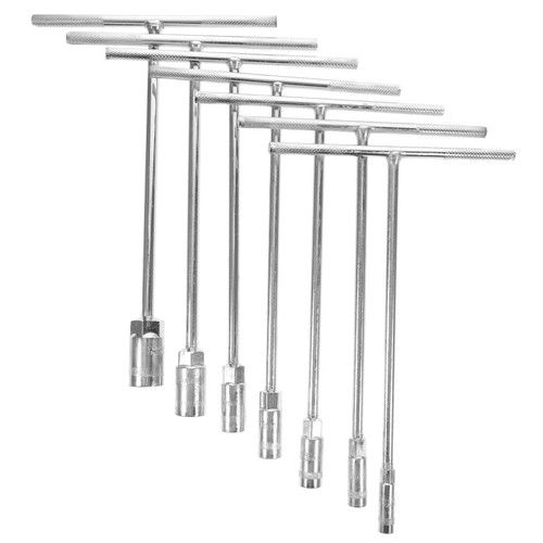 OSALADI 7pcs Set T-wrench Set 10mm Socket Wrench Metric Socket Wrench T Handle Socket Wrench 13mm Socket Wrench Metric Wrenches 14mm Bike Handle Chrome Vanadium Steel Repair Motorcycle
