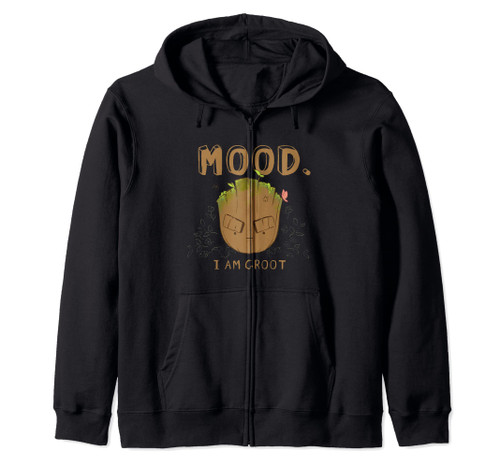 Marvel Groot Mood I Am Groot Guardians of the Galaxy Zip Hoodie Marvel Groot Mood I Am Groot Guardians of the Galaxy Zip Hoodie