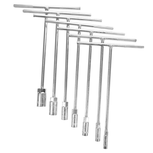 CORHAD 7pcs Set T-wrench set metric wrenches hex hexagon repair tool mountain wrenches car repair wrench motorcycle tools 12mm socket wrench Metric system Extender Chrome vanadium steel