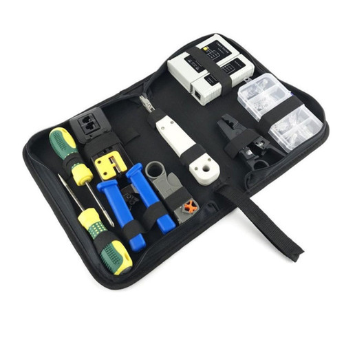 Angoily 1 Set Set Cable Tester Network Repair Tool ratchets Cable Installation Tool Internet Network Crimp Tool Kit Transparent Plug Cover t tool Crimp Pliers Tool aculus suite computer