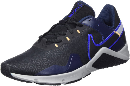 Nike Legend Essential 2 Mens Running Trainers CQ9356 Sneakers Shoes (UK 11 US 12 EU 46, Black Racer Blue Obsidian 034)