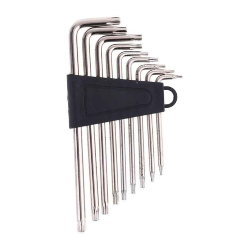 FURLOU Mini Hex Wrench Small Miniature Spanner Allen Key 9-Piece Hex Wrench Set Torx L-Shaped Repair Tool Wrenches