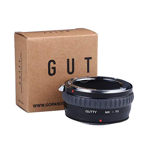 Gutty Lens Mount Adapter Ring for Nikon AI Mount Lens to Fujifilm FX Fuji X-Pro1 X-Pro2 X-E1 X-E2 X-M1 X-A1 X-A2 X-A3 X-A10 X-M1 X-T1 X-T2 X-T20 X30 Camera Body