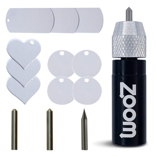 Silhouette Cameo 4 Engraving, Embossing, & Etching Tool; 3 in 1 Silhouette Etching Starter Kit for use in Cameo 4 Silhouette Machine, Cameo 4 Pro, or Cameo 4 Plus by Zoom Precision