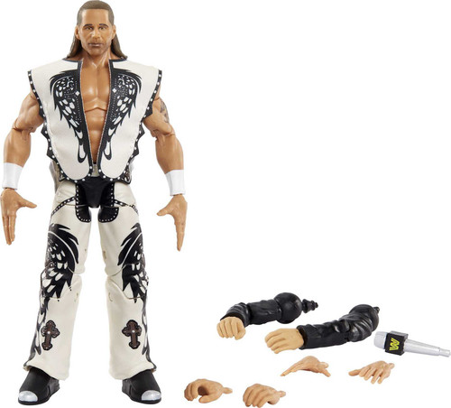 WWE Shawn Michaels Wrestlemania Elite Collection Action Figure with Entrance Attire & Vince McMahon Build-A-Figure Pieces, 6-in Posable Collectible Gift for WWE Fans Ages 8 Years Old & Up WWE Shawn Michaels Wrestlemania Elite Collection Action Figure with Entrance Attire & Vince McMahon Build-A-Figure Pieces, 6-in Posable Collectible Gift for WWE Fans Ages 8 Years Old & Up