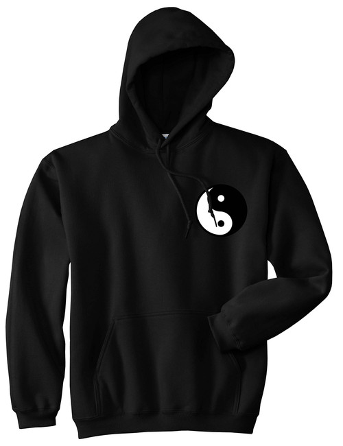 Kings Of NY Yin and Yang Chest Graphic Mens Pullover Hoodie Hoody Small Black Kings Of NY Yin and Yang Chest Graphic Mens Pullover Hoodie Hoody Small Black