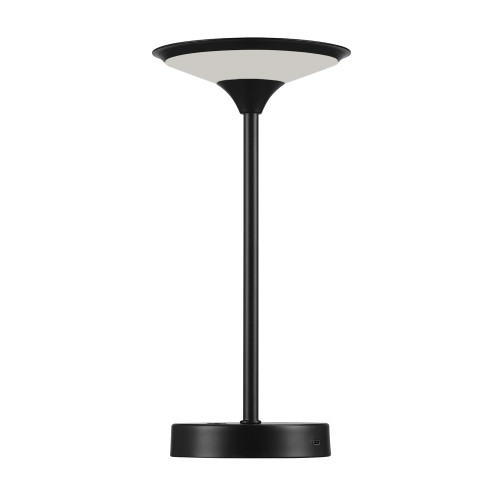 Novogratz x Globe Electric 60000031 Novogratz x Globe 12" 1.5W LED Integrated Outdoor Table Lamp, Matte Black