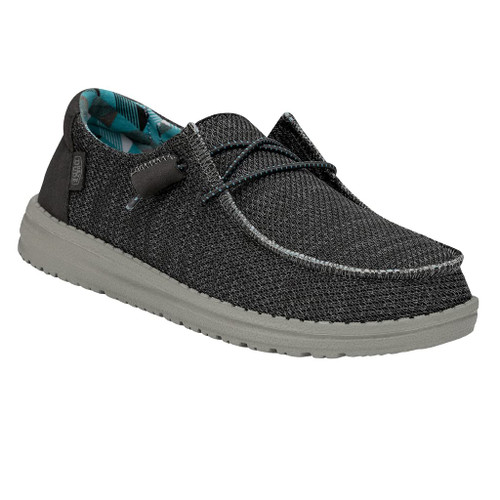 Hey Dude Women's Wendy Sox Charcoal Size 8 | Women's Shoes | Women's Slip On Shoes | Comfortable & Light-Weight