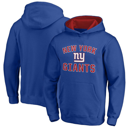 Outerstuff NFL Kids Youth 4-20 Officially Licensed City Wide Arch Logo Pullover Hoodie Sweatshirt (US, Numeric, 7, Regular, New York Giants - Blue)