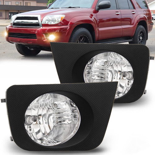ENERBITIOUS Fog Lights Lamps Replacement for 2006 2007 2008 2009 Toyota 4Runner Fog Light Assembly Compatible with 9006 Halogen Bulbs, Switch and Wiring Kit