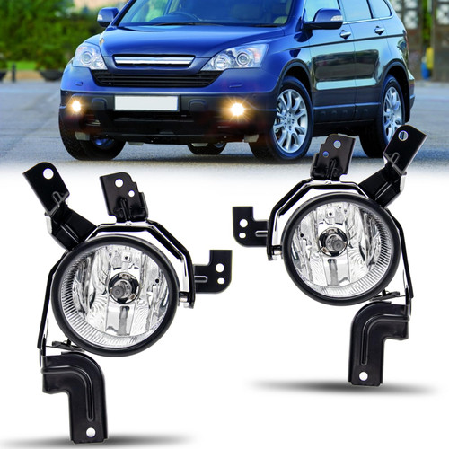 RAPOOSANS Driving Fog Lights Lamps Assembly for 2007 2008 2009 Honda Crv Fog Light Replacement with H11 Bulbs & Switch and Wiring Kit