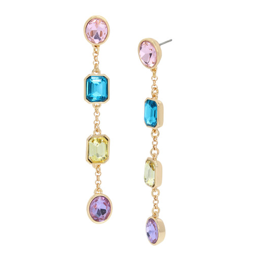 Betsey Johnson Gem Linear Earrings