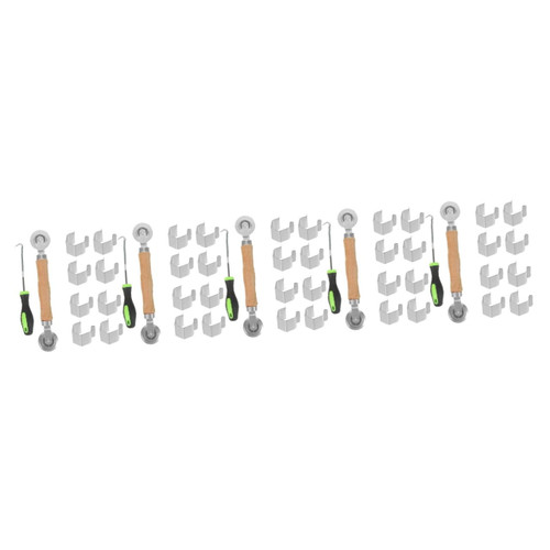 DOITOOL 5 Sets Screen Repair Tool Set Screen Spline Roller Hook Mesh Screen Rolling Tool Racked Spline Picking Kit Hitch Kit Hook Tool Screen Repair Kit Plastic Window Screening