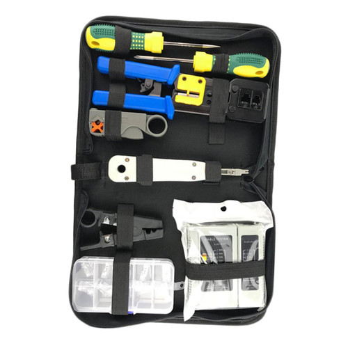 DOITOOL 1 Set Set T Tool Rachet Network Computer Maintenance Repair Kit Aculus Internet Network Crimp Tool Kit Network Repair Tool Ratchets Punch down Tool Wire Home Tools Plug Cover Cable