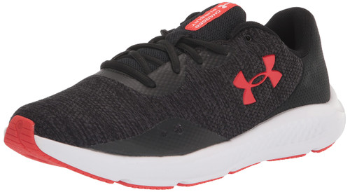 Under Armour Men's Charged Pursuit 3 Twist --Running Shoe, (002) Black/Black/Radio Red, 7