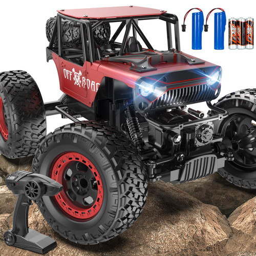 Uniway RC Cars, 1:12 Remote Control Car,4WD Remote Control Monster Truck,2.4Ghz Remote Rock Crawler Car Monster Truck, Remote Control Monster Truck for Boys and Girls 3-12+