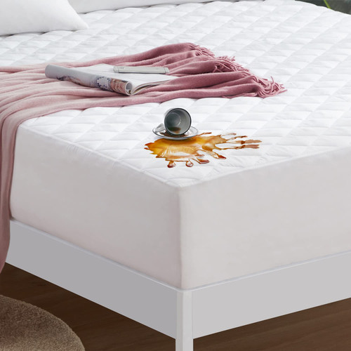 Mellanni Waterproof Mattress Pad - 21" Deep, No-Slip California King Mattress Protector - Washable & 100% Waterproof Mattress Cover - Soft & Breathable Mattress Protector (Cal King, 21" Deep) Mellanni Waterproof Mattress Pad - 21" Deep, No-Slip California King Mattress Protector - Washable & 100% Waterproof Mattress Cover - Soft & Breathable Mattress Protector (Cal King, 21" Deep)