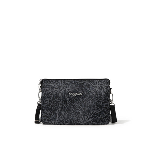 Baggallini Womens The Only Mini Bag, Midnight Blossom, One Size US