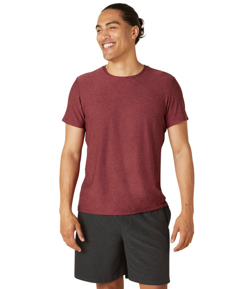 Beyond Yoga Always Beyond Crew Tee Port Wine/Ruby SM