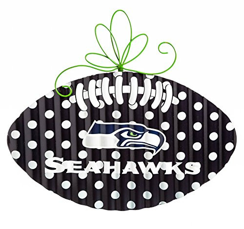 Team Sports America NFL Seattle Seahawks Corrugated Metal Football Door Decor, Small, Multicolored Team Sports America NFL Seattle Seahawks Corrugated Metal Football Door Decor, Small, Multicolored