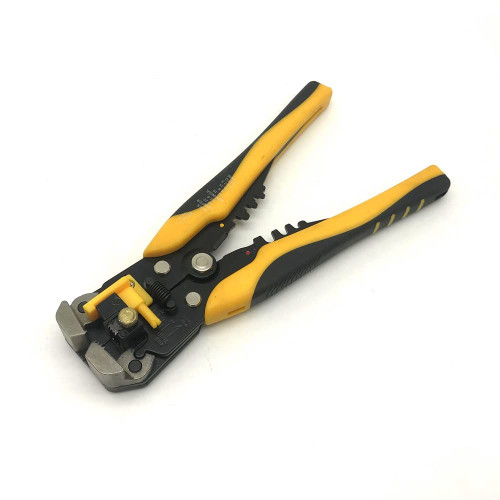 HS-D1 Crimper Cable Cutter Automatic Wire Stripper Multi Stripping Tools Crimping Pliers Terminal 0.2-6.0mm2 HS-D2 Repair Tools Pliers (Color : Hs-d1 Yellow)