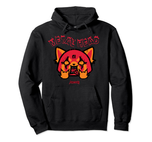 Aggretsuko Rage Metal Head Hoodie Pullover Hoodie Aggretsuko Rage Metal Head Hoodie Pullover Hoodie