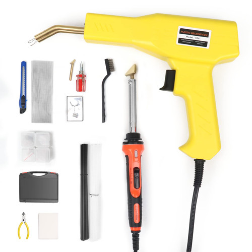 Fitinhot Plastic Welding kit Upgraded Welder Machine Hot Stapler 100W Plastic Welding Gun Repair Kit Portable Car Bumper DIY Tools